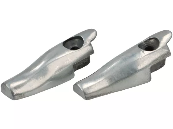 Set bagian ujung strip tapak depan kanan dan kiri -PREMIUM- aluminium - Vespa GS150 (VS3 dari 0031830 hingga VS5)