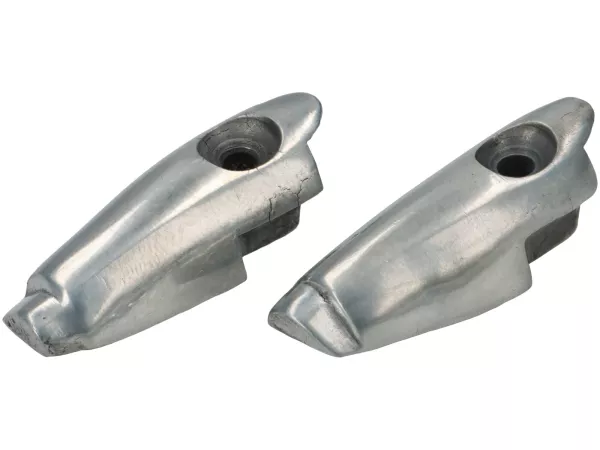 Trittleisten Endstück Set vorne rechts und links -PREMIUM- Aluminium - Vespa GS150 (VS2-3 bis 0031830)