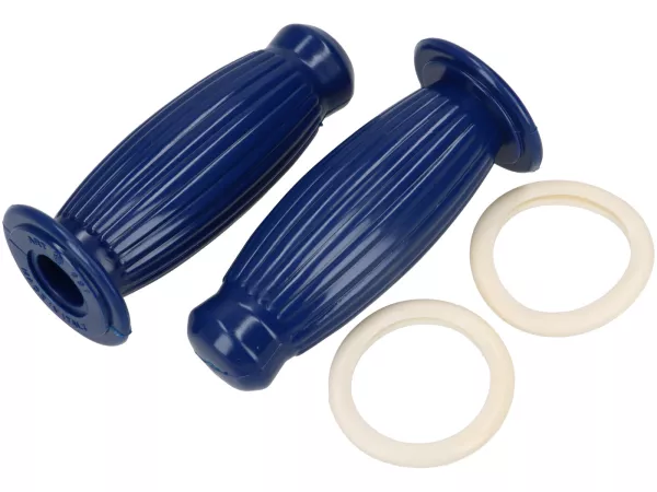 Grip Vespa 125 VNB VB1 VBA VBB, biru 20 mm, I 120mm, karet