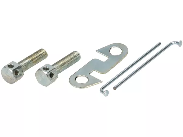 Kickstarter-Befestigungs-Set -PREMIUM- für Vespa FB,VL,VB1T mit Sicherungsblech, 2xM7 Schrauben und 2 Sicherungsdrähten