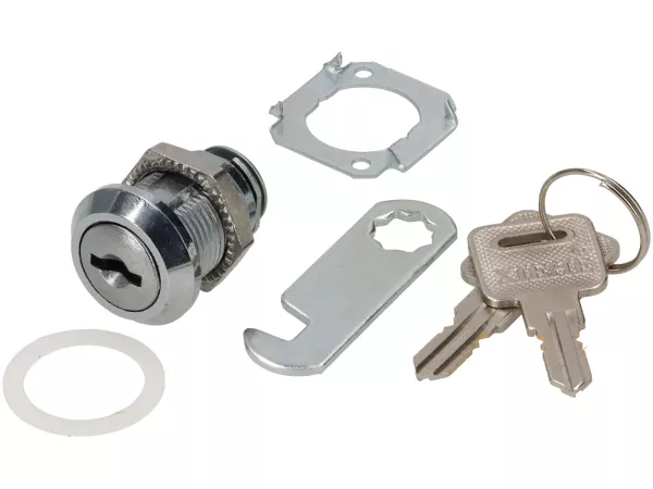 Gepäckfach-Schloss Seitenhaube -PREMIUM- Vespa 125 VNA VNB 150 VB1VBA VBB VL1GS, auch für Lambretta Handschuhfach passend