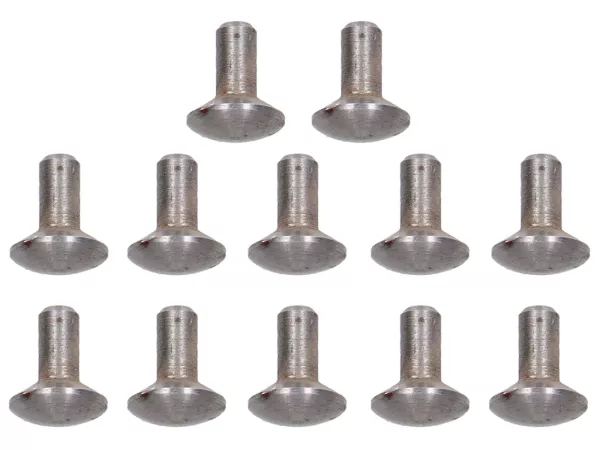 Rivet set horn cascade -PREMIUM- Vespa 125 V1-15/V30-33/150 VL/ACMA steel rivets 12pcs, D= mm L= mm