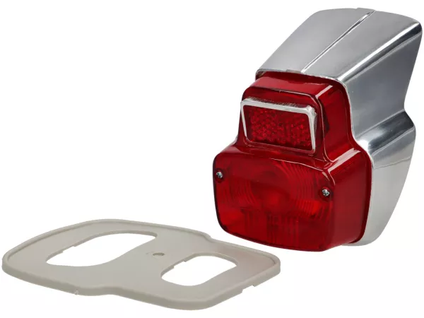 Bakljus -PREMIUM Vespa Antik- metall liten - polerad - Vespa 50S (V5SA1T), V50R (V5A1T), V50 Special (V5A2T), 50SR/Sprinter (V5SS2T), SS50 (V5SS1T), V90 (V9A1T), 90 Racer (V9SS2T), SS90 (V9SS1T), 125 Nuova (VMA1T)