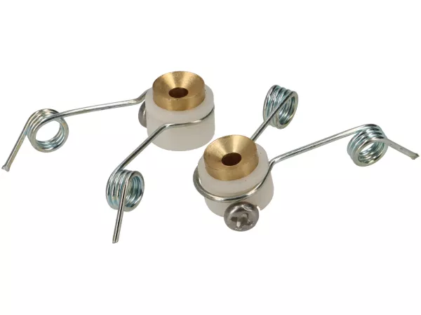 Metal socket (Soffitte) -PREMIUM- spring clip set - for rear lights and headlights Vespa and Lambretta