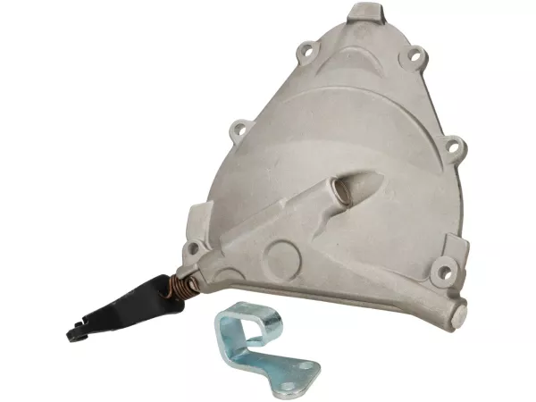 Clutch cover complete (incl. lever, cable holder) -PREMIUM, Standard- Vespa PK XL2 - also suitable for Vespa V50, PV, ET3, PK XL, ETS - aluminium