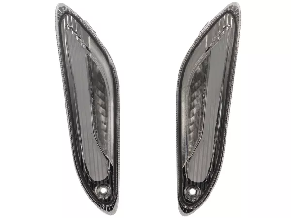 Pair of rear indicators -POWER 1- LED Tube (E-mark)- Vespa Sprint / Primavera 50-150 - titan