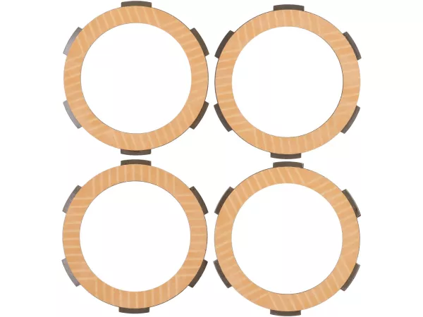 Clutch friction plate set -EVOK Sport Iron Clutch- Vespa V50, V90, SS50, SS90, PV125, ET3, PK50, PK80, PK50 S, PK80 S, PK125 S, PK50 XL, PK125 XL, ETS, PK50 HP, PK50 SS