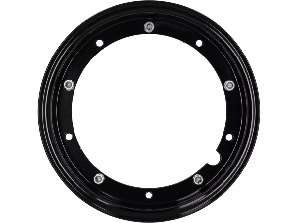 Jante -MADE IN ITALY 2.10-10 pouces, acier - Vespa (type PX) - Vespa Smallframe V50, 50N, Special, PV, ET3, PK50-125 (S/XL/XL2), Largeframe PX, T5, Sprint, Rally, GT/GTR, LML Star, Deluxe - noir