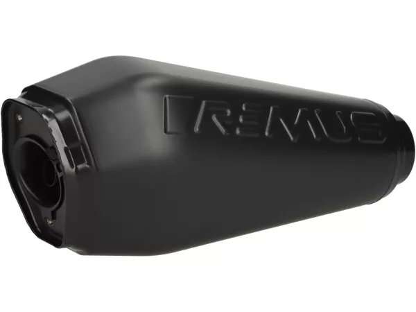 Silenciador trasero -REMUS RS 2.0 - Vespa GTS Super HPE 300 (Euro 5, ZAPMD3100, ZAPMD3101, ZAPMD3101), GTS 125 E5 - Acero inoxidable negro