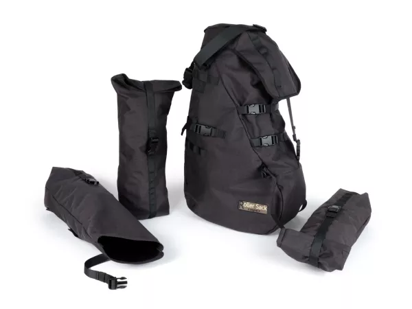 Scooter Luggage Bag -Rollersack- Large with one main compartment - mottled black