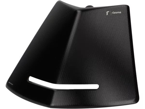 Badge horn cover / emblem -RIZOMA- aluminium CNC - black - Vespa GTS 125-300 2023-