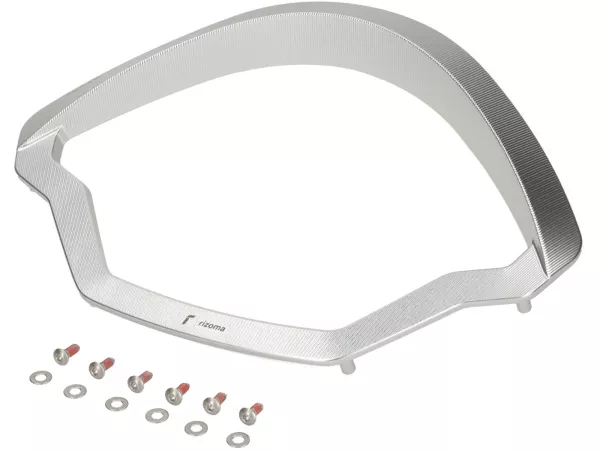 Snelheidsmeterframe -RIZOMA- zilver - Vespa GTS 125-310 Keyless Basic, Super, Super Sport