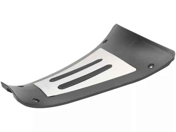 Tapis poutre central -RIZOMA- Aluminium CNC - argent - Vespa GTS 125-310 Keyless, GTV 300-310 Keyless
