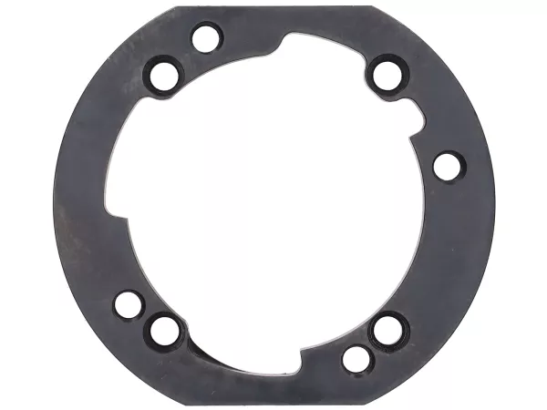 Adapter plate cylinder -J&G 2% special by WT- for fitting Polini/Malossi 210 cylinder (Ø68.5mm) on engine case PX80-PX125-PX150, Cosa125, Cosa150