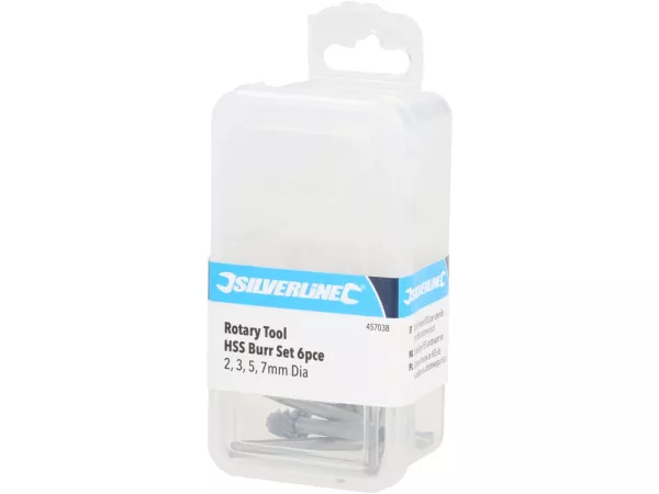 Pointes de fraisage HSS Set -SILVERLINE- 3,17mm 6 pièces pour outil rotatif