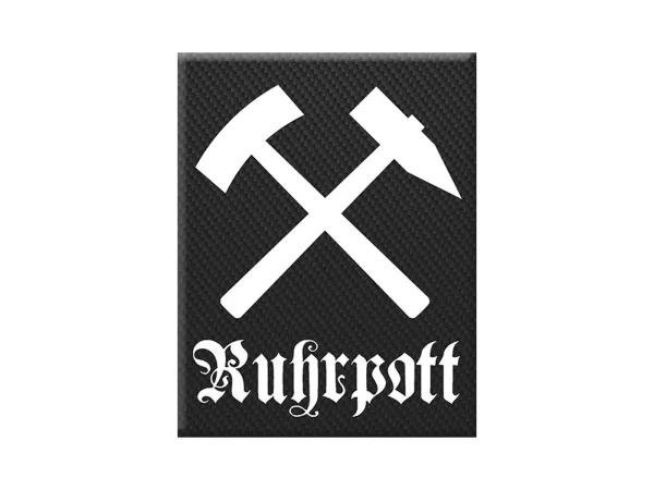 Adesivo - Gel 3D -V-EMBLEM- Ruhrpott - carbonio