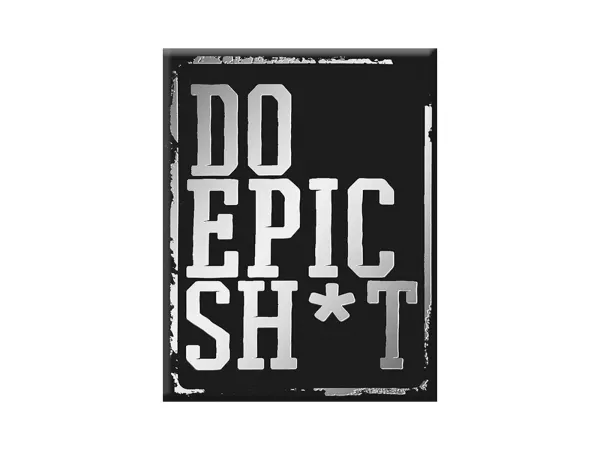 Adesivo - Gel 3D - V-EMBLEM- do epic shit - nero