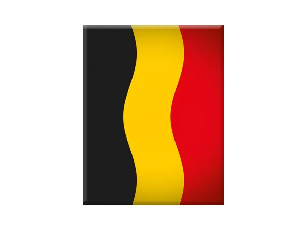 Adesivo - Gel 3D -V-EMBLEM- Bandiera Belgio - rosso