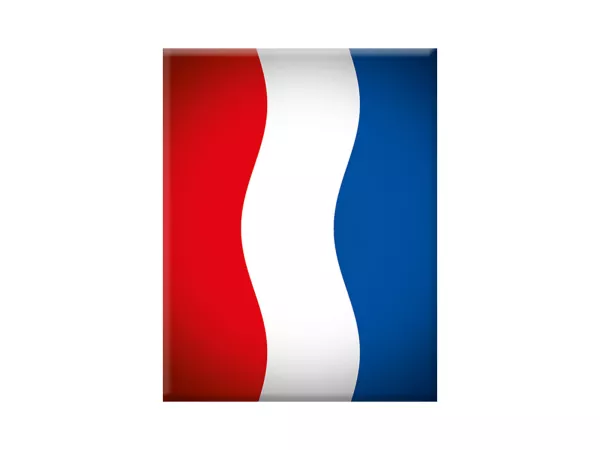 Adesivo - Gel 3D -V-EMBLEM- Bandiera Paesi Bassi - blu