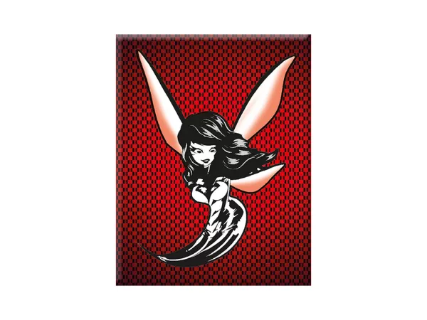 Adesivo - Gel 3D - V-EMBLEM- Donna Wasp - rosso - carbonio