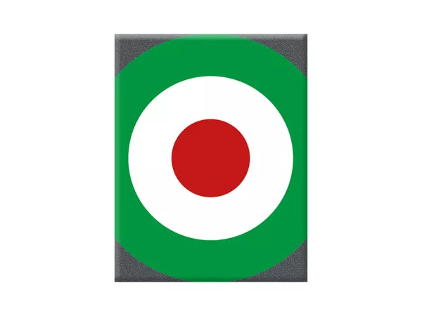 Adesivo - Gel 3D -V-EMBLEM- Bandiera Italia - verde