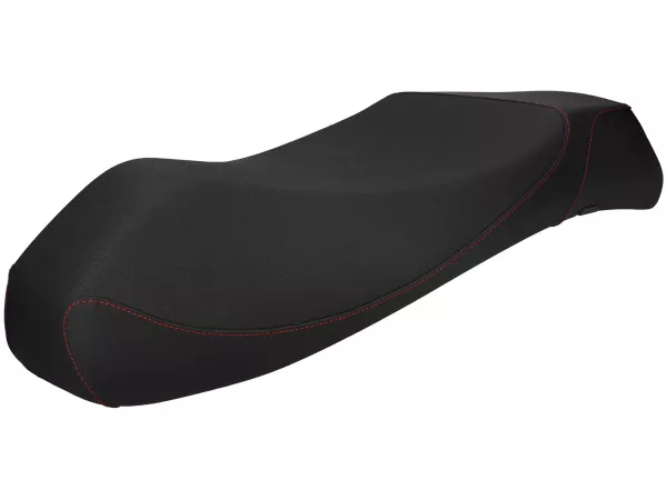 Seat -NISA- sport seat - GTS Dual Sport - Vespa GTS 125-300, GTV 125-300 - black/red