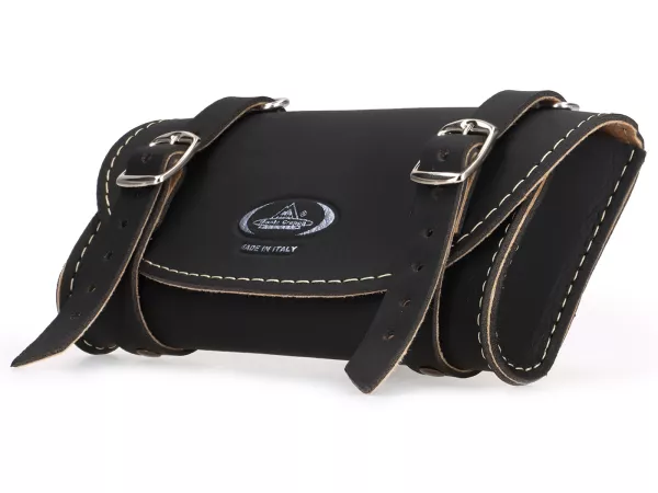 Werkzeugtasche - Satteltasche -SELLE MONTE GRAPPA- Piaggio, Vespa Ciao, SI, Bravo, Boxer, Grillo - schwarz