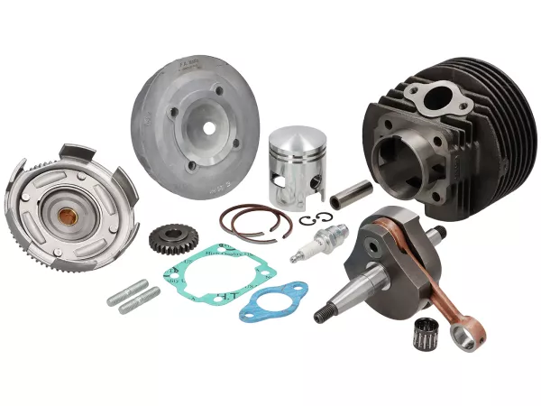 Kit de conversión de motor 50cc a 125cc incl. cilindro, transmisión, cigüeñal - CALIDAD OEM 125 ccm 3 canales- Vespa PV125, ET3 125, PK125 S, PK125 XL2, PK125 ETS