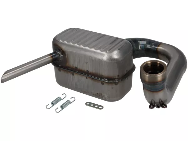 Exhaust -RR-Box Road Racing - Vespa Wideframe (rod models) VM, VN, VL1T, VB1T, VGL1T - clear coat