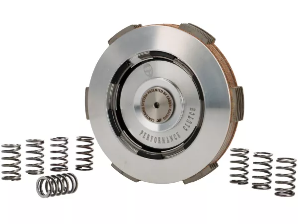 Frizione -EGIG PERFORMANCE- One Finger Clutch 2.0 - 5 dischi- Vespa V50, V90, SS50, SS90, PV125, ET3, PK50, PK80, PK50 S, PK80 S, PK125 S, PK50 XL, PK125 XL, ETS, PK50 HP, PK50 SS