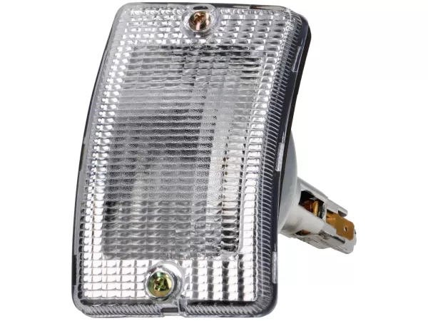 Blinkers -SIEM- Vespa PK50 XL, PK125 XL fram vänster - vit / transparent