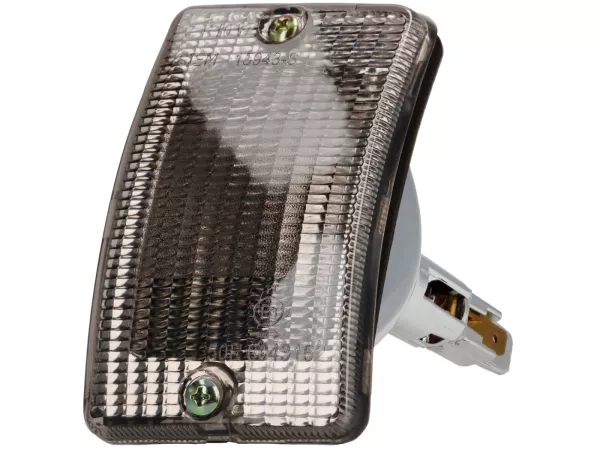 Indicatore di direzione -SIEM- Vespa PK50 XL, PK125 XL anteriore sinistro - nero oscurato