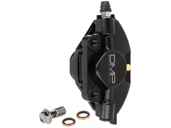 Pinza freno anteriore -DMP CNC Ø30mm- Piaggio ZIP SP, ZIP 2000 - anodizzata nera