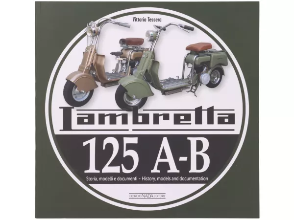 Book -Lambretta 125 A-B, history, models and documentation- by Vittorio Tessera (Italian, English, 120 pages, full colour)