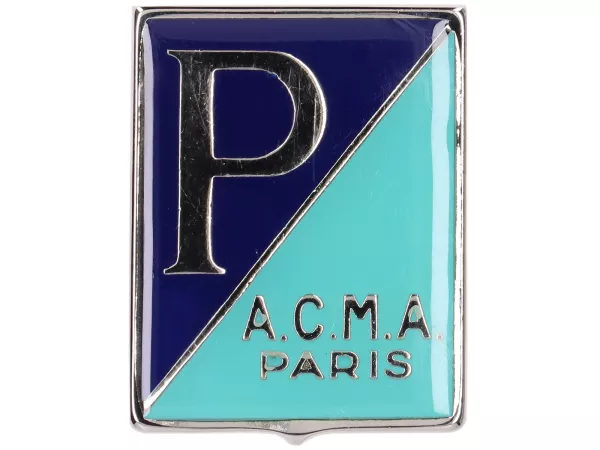 Huruf bertingkat -PREMIUM- Piaggio A.C.M.A. Paris persegi panjang - Vespa ACMA - tab lentur