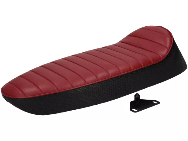 Asiento -SC ANCELLOTTI Wildcat- Vespa PX - Rojo/Negro
