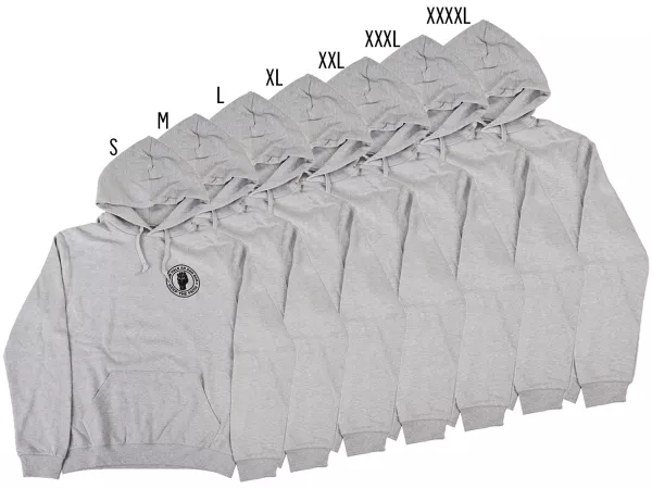 Hoodie, men -Um halb an der Bar- grey -