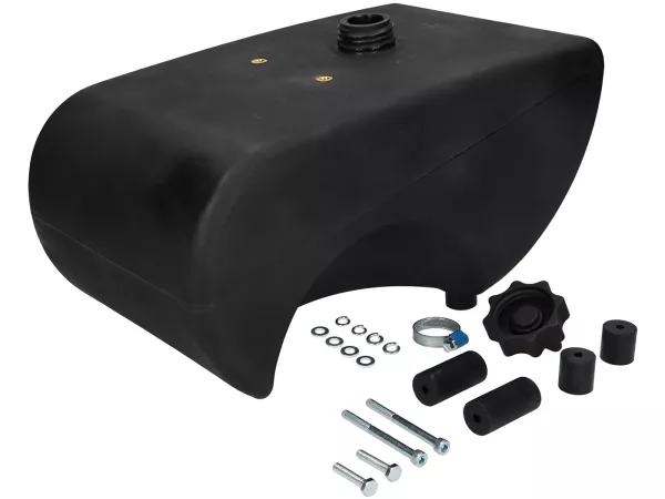 Fuel tank -BGM PRO, Lifetime XXL (12 l) TS1 + standard Lambretta LI, LIS, SX, TV (Series 2-3), DL, GP - without petrol tap