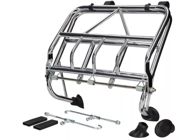 Portaequipajes delantero plegable -bgm PRO- Lambretta LI (Serie 2), TV 175 (Serie 2) - Cromo
