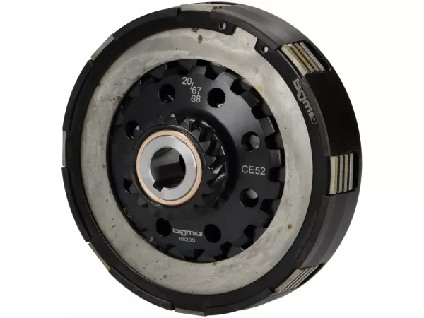 Clutch 20Z (67/68) -BGM PRO Superstrong 2.0 Touring CR Ultralube - lining type Cosa2 (alloy 14mm/sintered)- 20 teeth for primary wheel 67/68Z - Vespa PX80, PX125, PX150, T5 125cc, Cosa, Sprint150, Rally180, GT125/GTR125, TS125, GL150, Super125 (VNC1 from