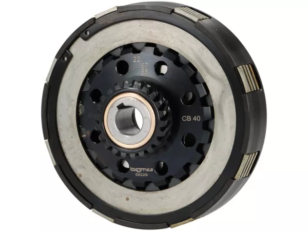 Clutch 22Z (67/68) -BGM PRO Superstrong 2.0 Touring CR Ultralube - lining type Cosa2 (alloy 14mm/sintered)- 22 teeth for primary wheel 67/68Z - Vespa PX80, PX125, PX150, T5 125cc, Cosa, Sprint150, Rally180, GT125/GTR125, TS125, GL150, Super125 (VNC1 from