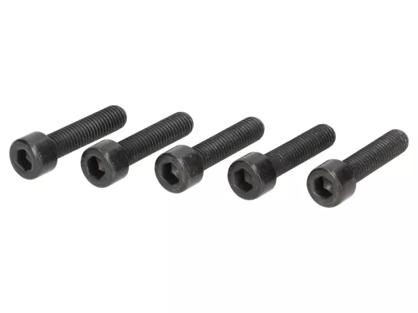 Kit (5 pz) Vis allen -DIN 912- M8 x 40 (stabilité 8.8) enduit noir - utilisé comme vis de jante Vespa S, LX, GT, GTV, GTS 125-300, 946