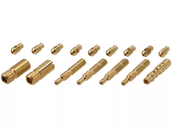 Set de réglage pour carburateur SI avec Venturi -BGM PRO 162-200 - Set d'injecteur principal, injecteur secondaire, tube de mélange, injecteur principal de correction d'air