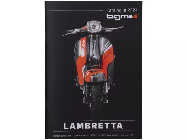 Catalogue -BGM 2024- pièces détachées pour Lambretta, 84 pages - anglais