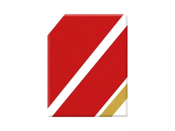Adesivo - Gel 3D - V-EMBLEM- Stripes Racing Sixties - rosso