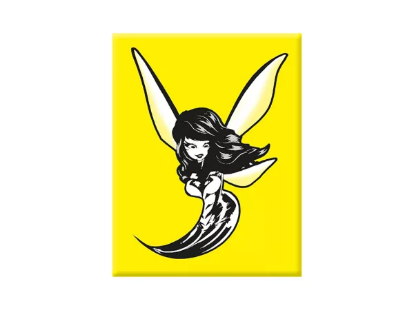 Adesivo - Gel 3D - V-EMBLEM - Donna Wasp - giallo