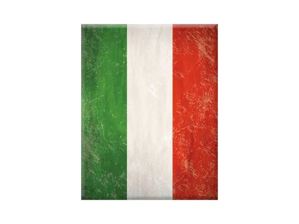 Adesivo - Gel 3D -V-EMBLEM- Bandiera Italia - verde