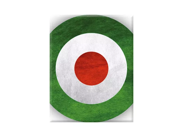 Adesivo - Gel 3D -V-EMBLEM- Bandiera Italia - verde