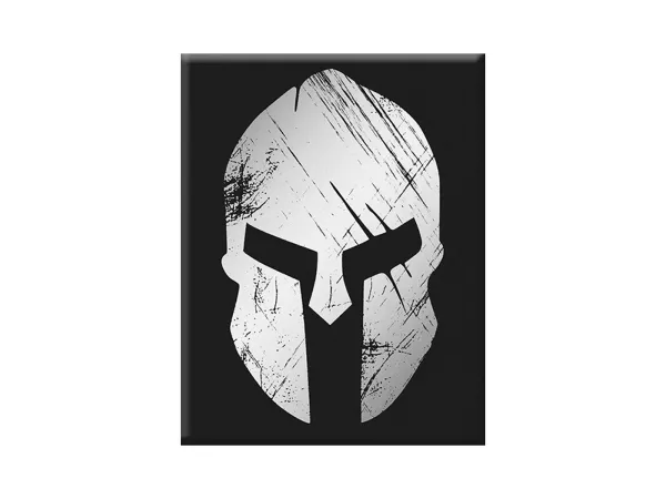 Adesivo - Gel 3D - V-EMBLEM- Casco Spartana - nero