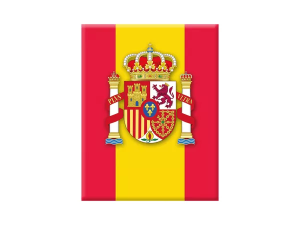 Adesivo - Gel 3D - V-EMBLEM- Bandiera Spagna - rosso